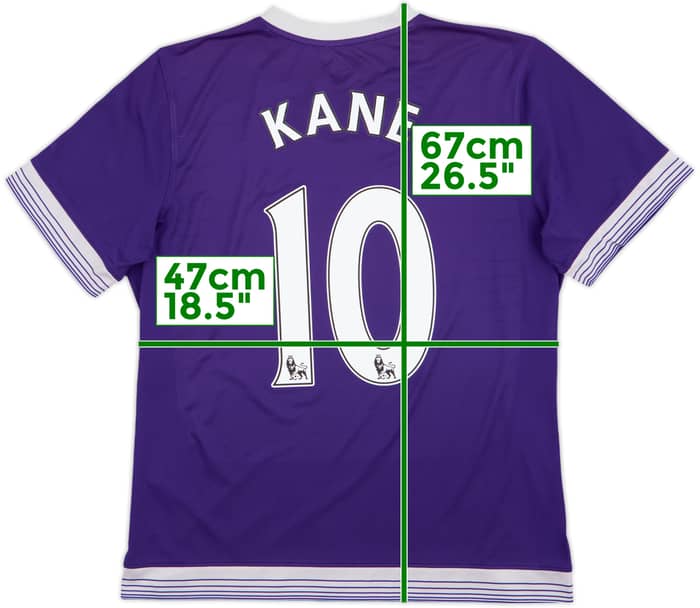 2015-16 Tottenham Third Shirt Kane #10 - 6/10 - (M)