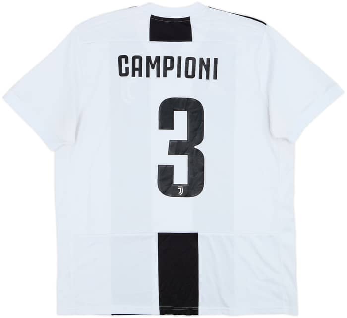 2018-19 Juventus Home Shirt Campioni #3 - 9/10 - (XL)