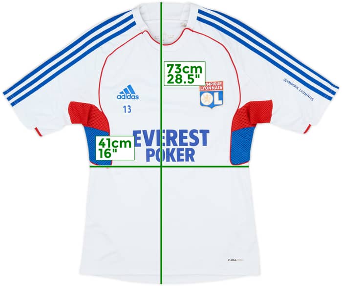 2011-12 Lyon adidas Player Issue Training Shirt #13 - 7/10 - (M/L)