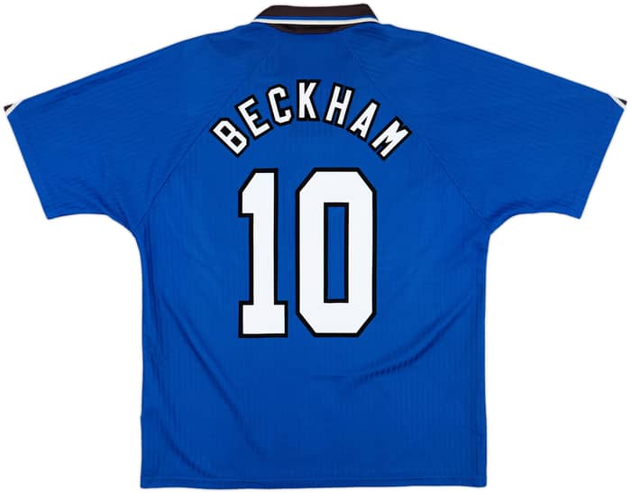 1996-98 Manchester United Third Shirt Beckham #10 - 9/10 - (L)