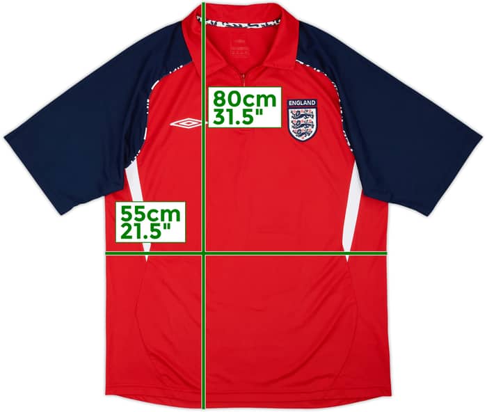 2007-09 England Umbro 1/4 Zip Polo Shirt - 9/10 - (XL)