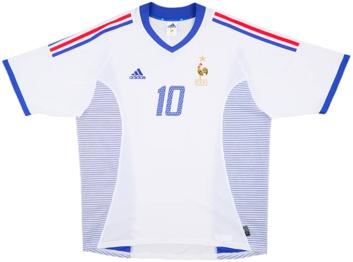 2002-04 France Away Shirt Zidane #10 - 8/10 - (XL)