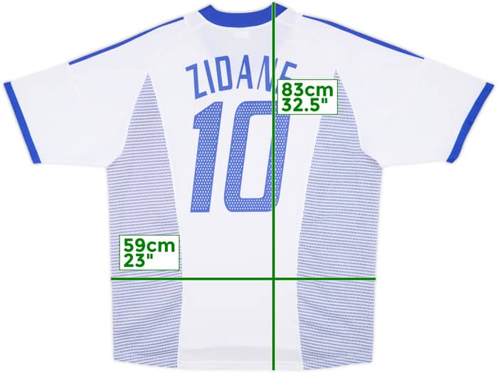2002-04 France Away Shirt Zidane #10 - 8/10 - (XL)