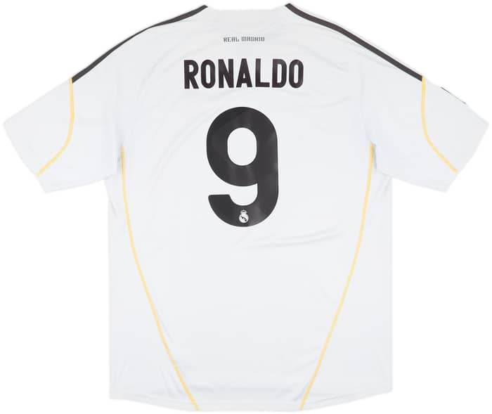 2009-10 Real Madrid Home Shirt Ronaldo #9 - 6/10 - (XL)