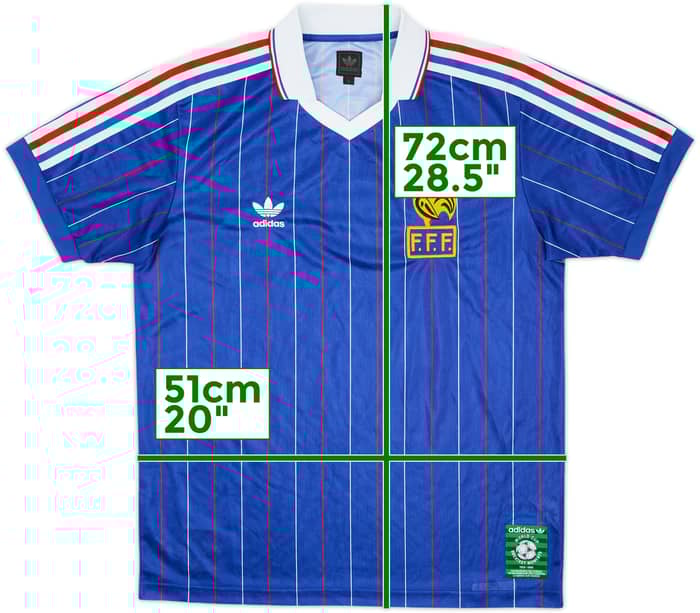 2005 France Retro adidas Originals 'Carre Magique 1982' Home Shirt - 9/10 - (M)