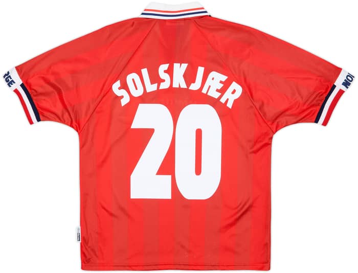 1998-00 Norway Home Shirt Solskjaer #20 - 10/10 - (Y)