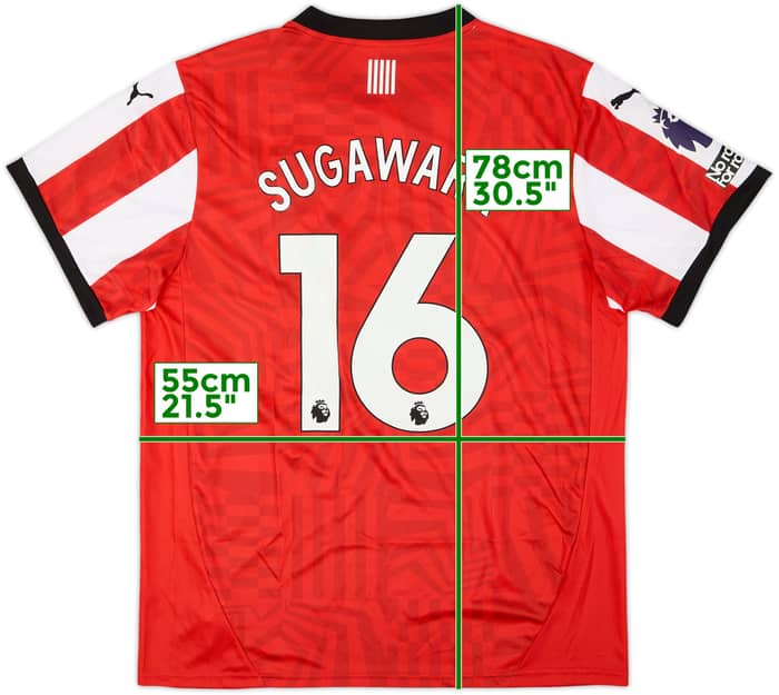 2024-25 Southampton Home Shirt Sugawara #16 (XXL)