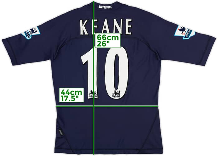 2004-05 Tottenham Away Shirt Keane #10 - 6/10 - (M)