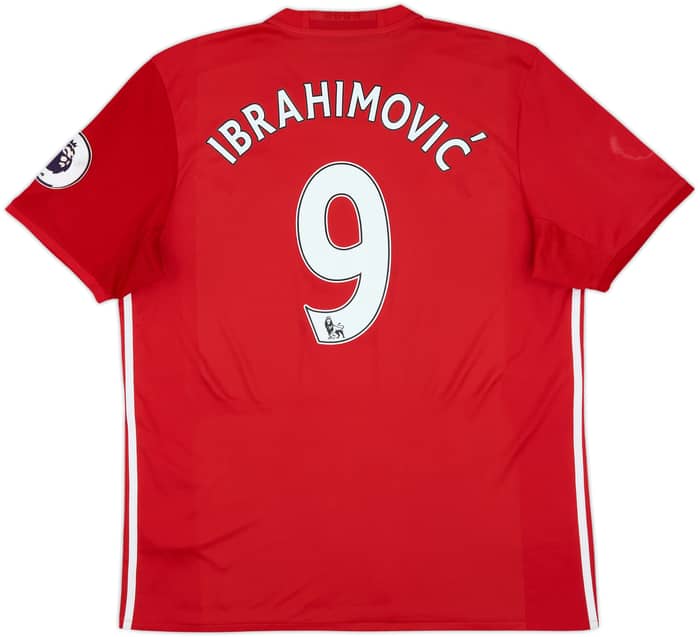 2016-17 Manchester United Home Shirt Ibrahimovic #9 - 5/10 - (XL)