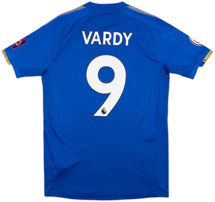2017-18 Leicester Home Shirt Vardy #9 - 9/10 - (S)