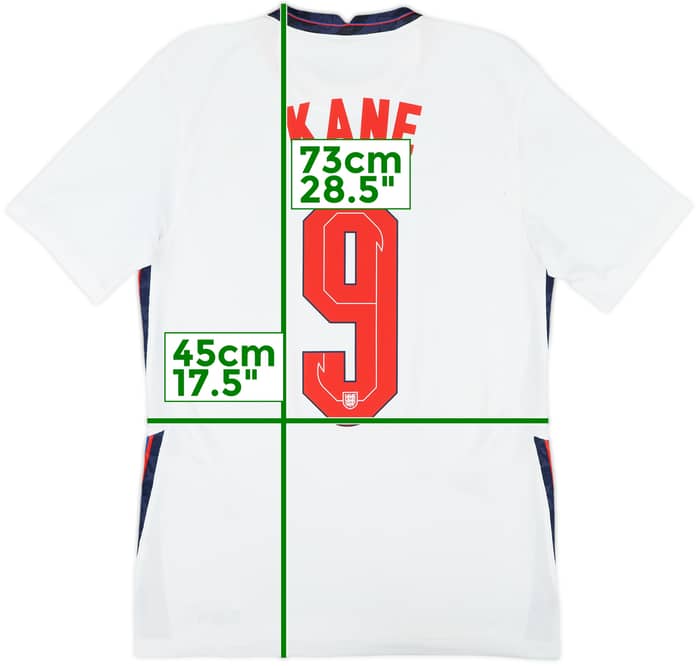 2020-22 England Home Shirt Kane #9 - 5/10 - (S)
