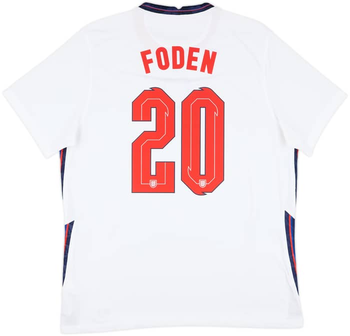 2020-22 England Home Shirt Foden #20 - 6/10 - (XL)