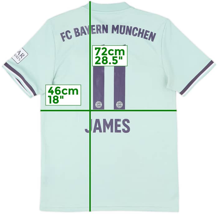 2018-19 Bayern Munich Away Shirt James #11 - 5/10 - (S)