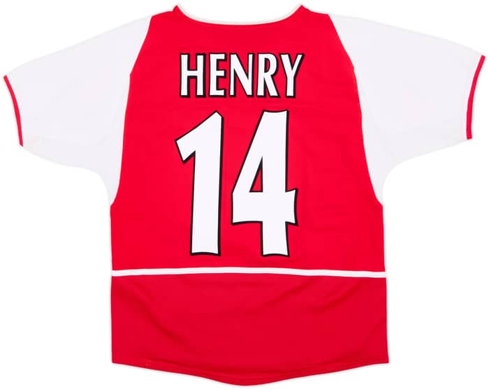 2002-04 Arsenal Home Shirt Henry #14 - 8/10 - (L.Boys)