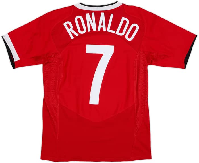 2004-06 Manchester United Home Shirt Ronaldo #7 - 10/10 - (XL.Boys)