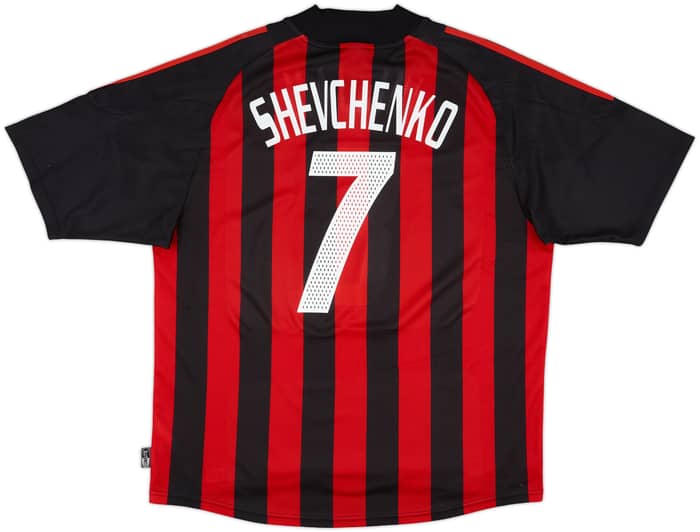 2002-03 AC Milan Home Shirt Shevchenko #7 - 6/10 - (XL)