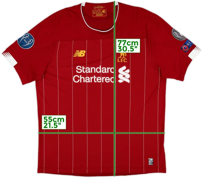 2019-20 Liverpool Home Shirt Champions of Europe #6 - 9/10 - (XL)