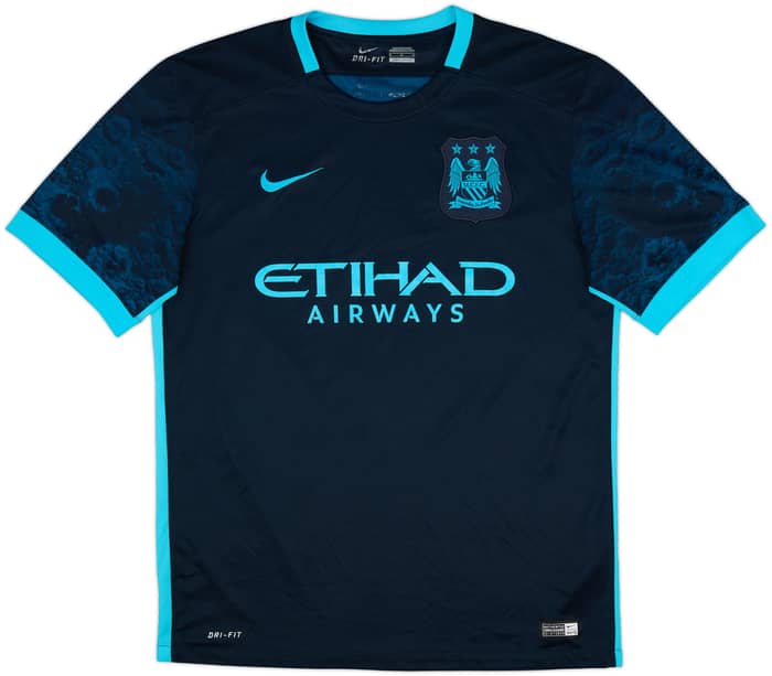 2015-16 Manchester City Away Shirt Silva #21 - 8/10 - (M)