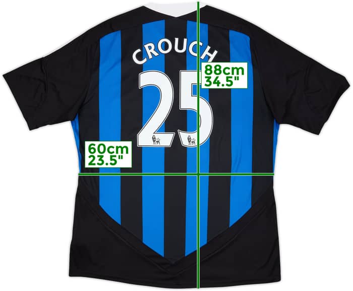 2011-12 Stoke City Away Shirt Crouch #25 - 8/10 - (XXL)