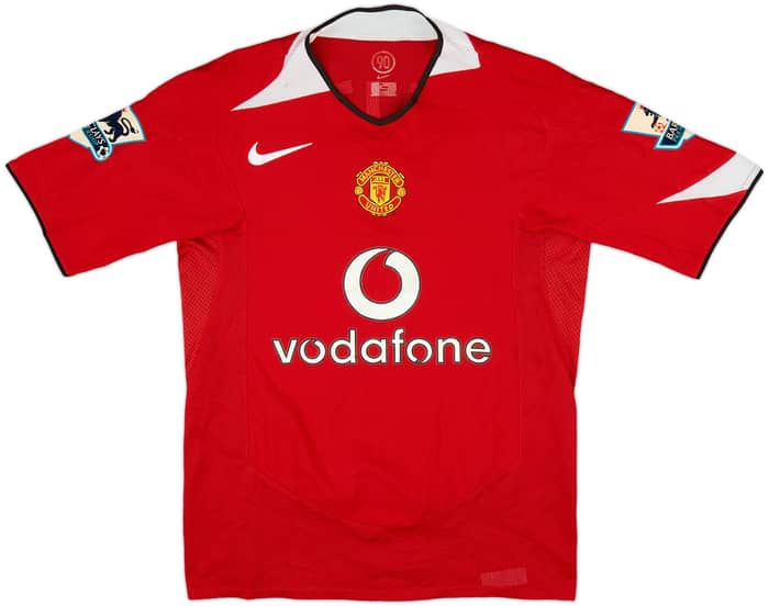 2004-06 Manchester United Home Shirt Smith #14 - 6/10 - (S)