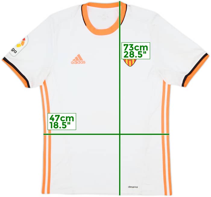 2016-17 Valencia Home Shirt - 6/10 - (M)