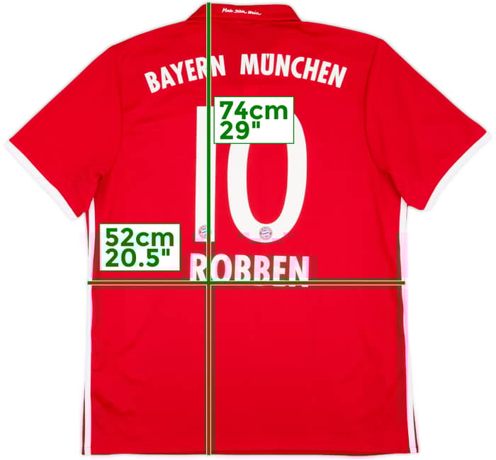 2016-17 Bayern Munich Home Shirt Robben #10 - 5/10 - (L)