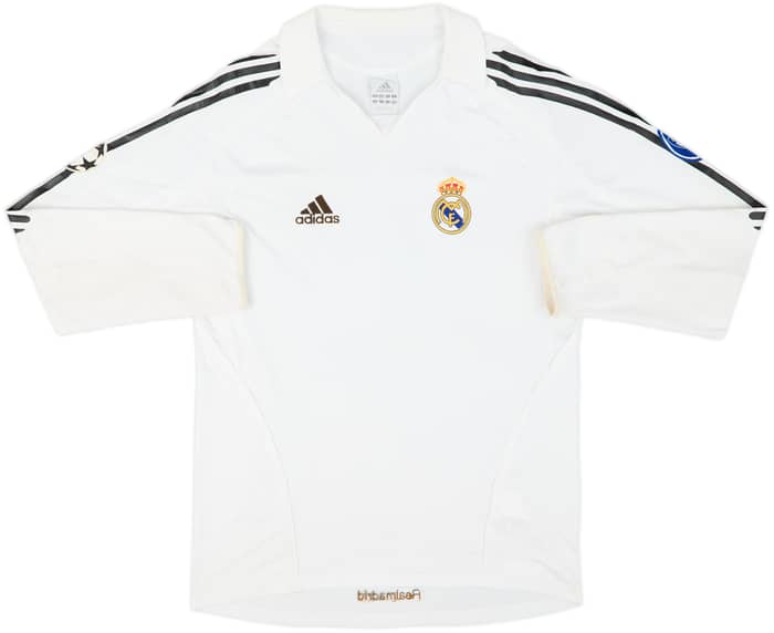 2005-06 Real Madrid Home L/S Shirt Beckham #23 - 4/10 - (S)