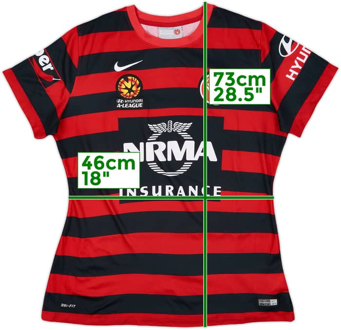2015-16 Western Sydney Wanderers Home Shirt - 10/10 - (Women's XL)