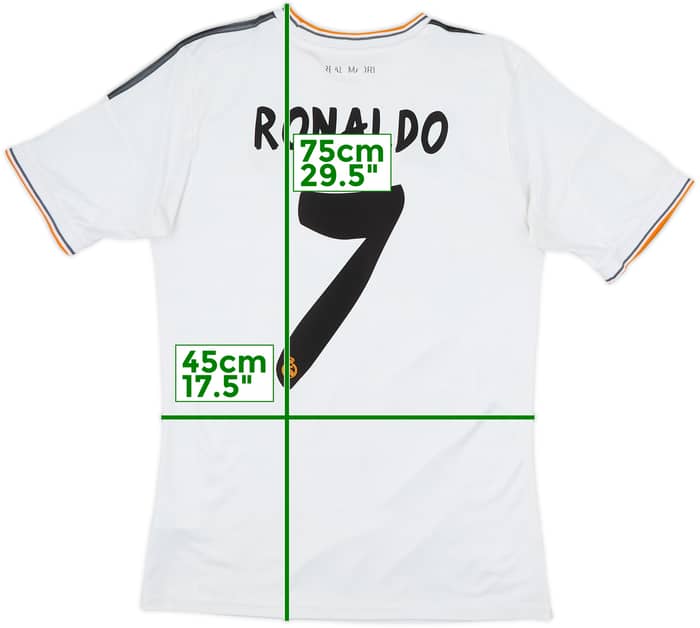 2013-14 Real Madrid Home Shirt Ronaldo #7 - 6/10 - (XL.Boys)