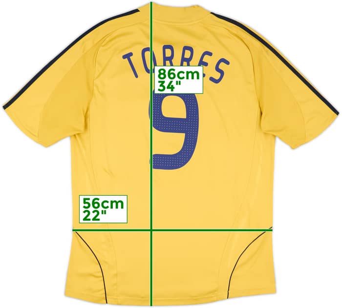 2008-10 Spain Away Shirt Torres #9 - 9/10 - (XL)