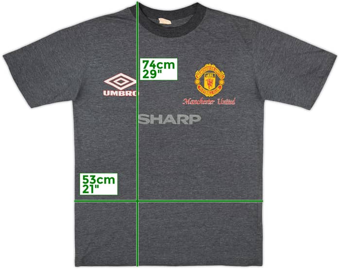 1995-96 Manchester United Umbro Cotton Tee - 8/10 - (L)