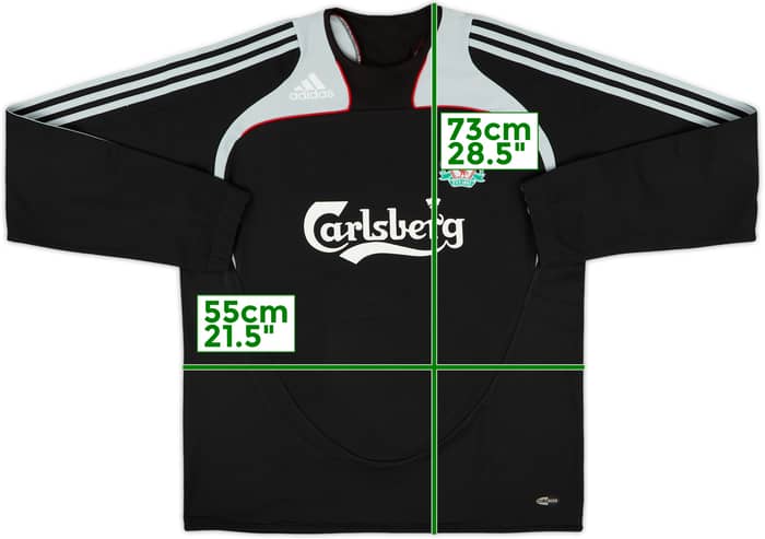 2008-09 Liverpool adidas Sweat Top - 8/10 - (M/L)