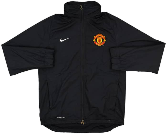 2011-12 Manchester United Nike Hooded Rain Jacket - 8/10 - (S)