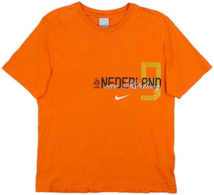 2006-07 Netherlands Nike Graphic Tee v.Nistelrooy #9 - 5/10 - (M)