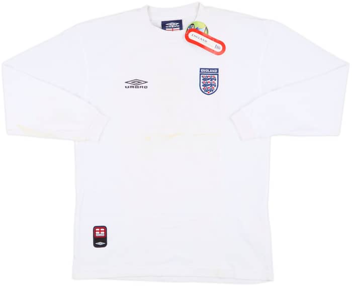 2000s England Umbro Cotton L/S Tee (S)