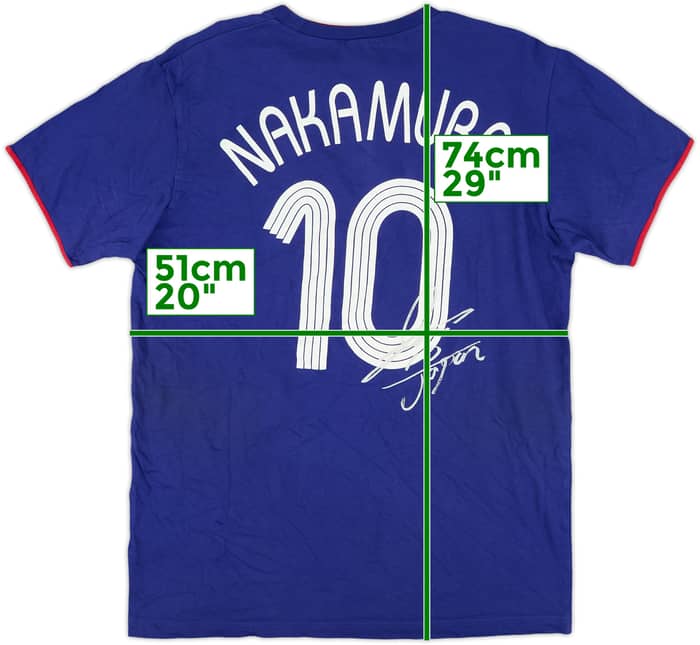 2006 Japan adidas Cotton Tee Nakamura #10 - 8/10 - (M)