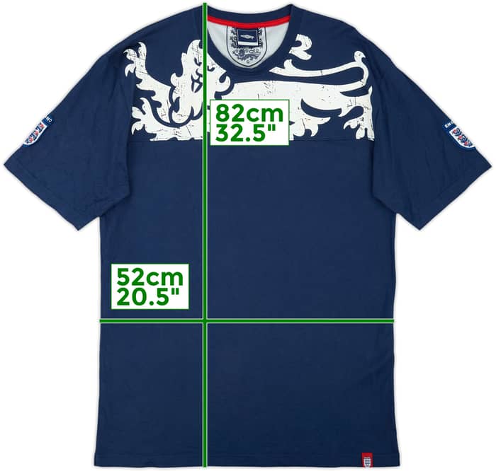 2004-06 England Umbro Cotton Tee - 6/10 - (XL)
