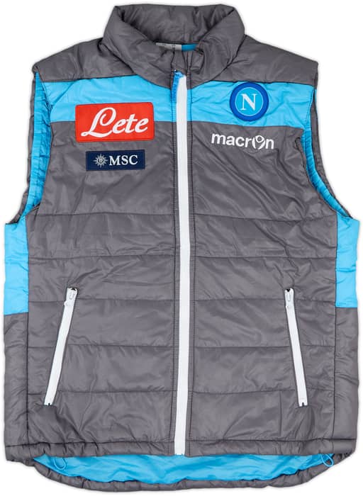 2014-15 Napoli Macron Padded Gilet - 8/10 - (L)