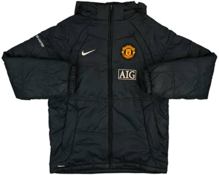 2008-09 Manchester United Nike Padded Bench Coat - 7/10 - (M)