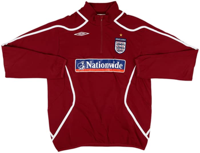 2007-09 England Umbro 1/4 Zip Drill Top - 8/10 - (L)