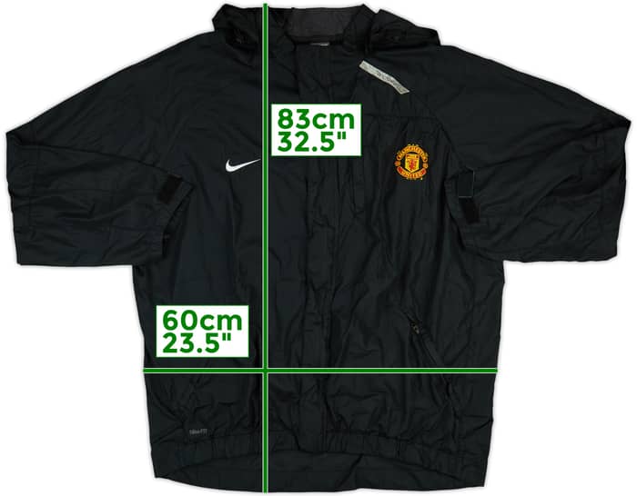 2007-08 Manchester United Nike Hooded Rain Jacket - 8/10 - (XL)