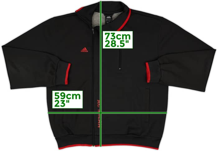 2005-06 AC Milan adidas Track Jacket - 8/10 - (L)