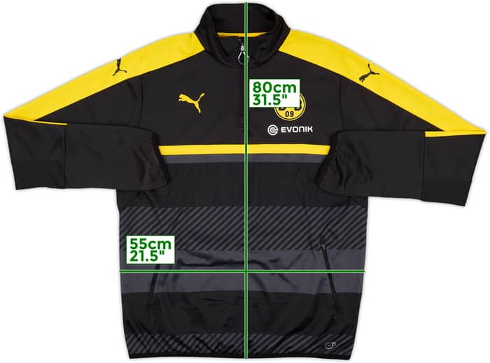2014-15 Borussia Dortmund Puma 1/4 Zip Training Top - 9/10 - (L)
