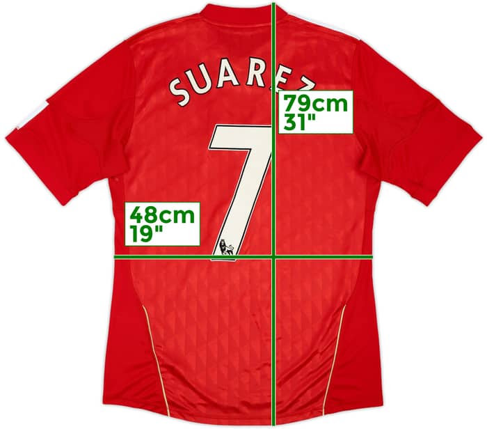 2010-12 Liverpool Home Shirt Suarez #7 - 4/10 - (M)