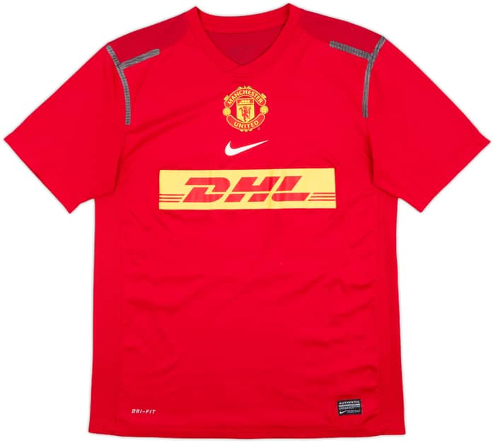 2012-13 Manchester United Nike Player Issue Training Shirt - 6/10 - (M)