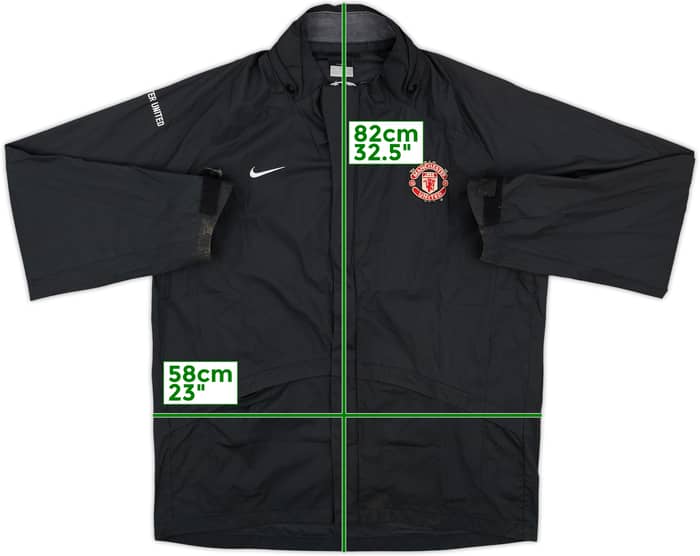 2006-07 Manchester United Nike Hooded Rain Jacket - 8/10 - (M)