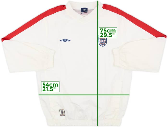 2002-04 England Umbro Drill Top - 6/10 - (S)