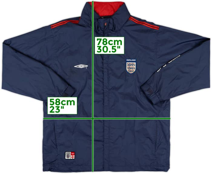 2004-06 England Umbro Hooded Rain Jacket - 5/10 - (S)
