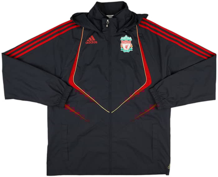 2009-10 Liverpool adidas Hooded Rain Jacket - 8/10 - (M)