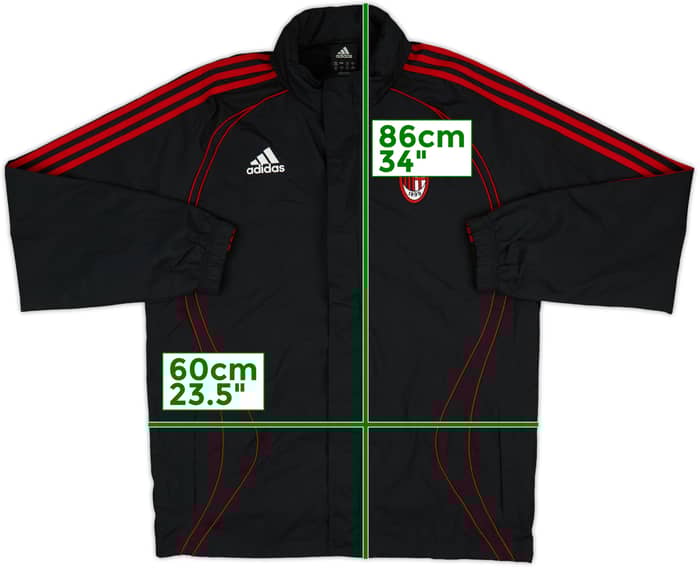 2006-07 AC Milan adidas Hooded Rain Jacket - 10/10 - (M)